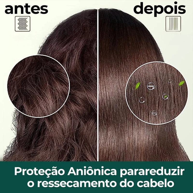 Mini escova pente alisadora de Cabelo.