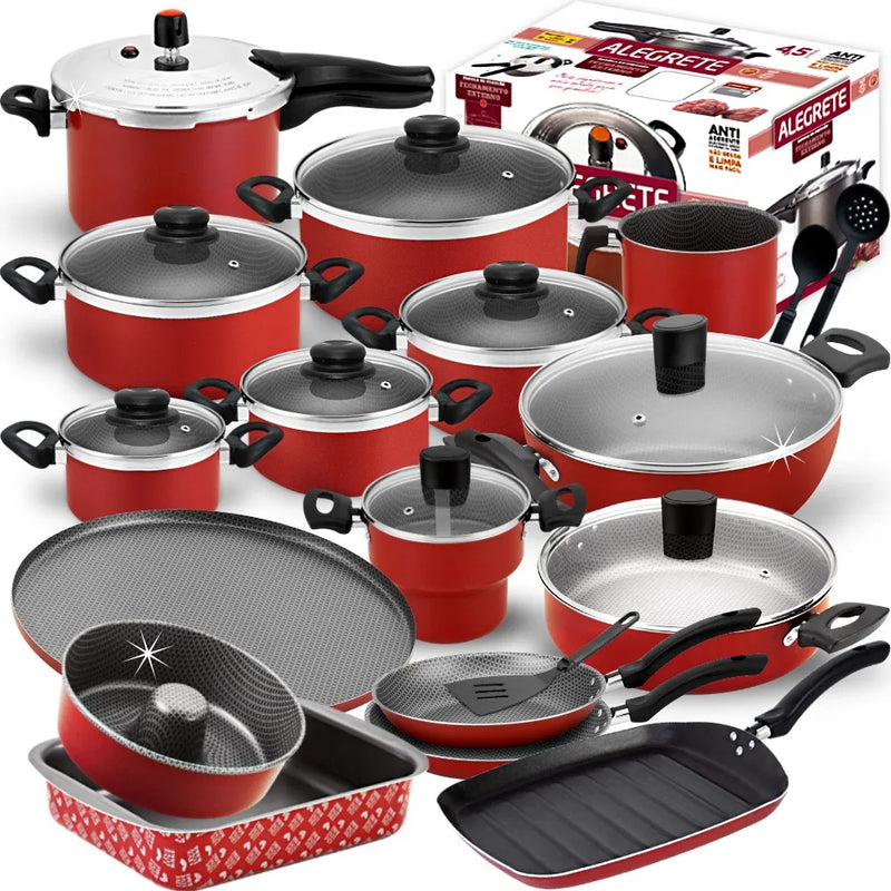 Mega Jogo De Panelas - Cozinha Completa 19 Peças - Com Desconto e Frete Grátis Apenas Hoje
