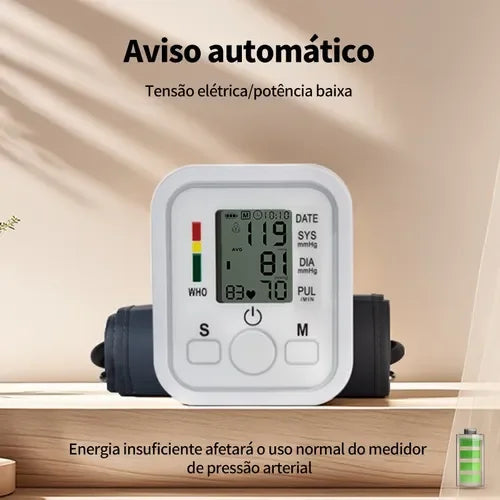 Kit Monitor de Pressão Arterial Automático
