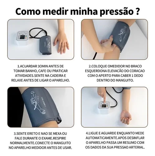 Kit Monitor de Pressão Arterial Automático