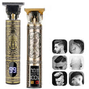 Máquina de Cortar Cabelo e Barba T9 USB LED