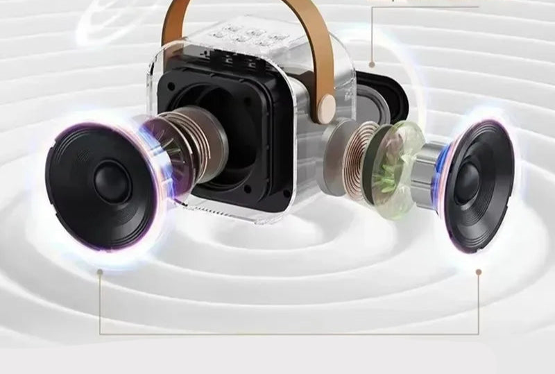 Microfone + Caixa de som Bluetooth