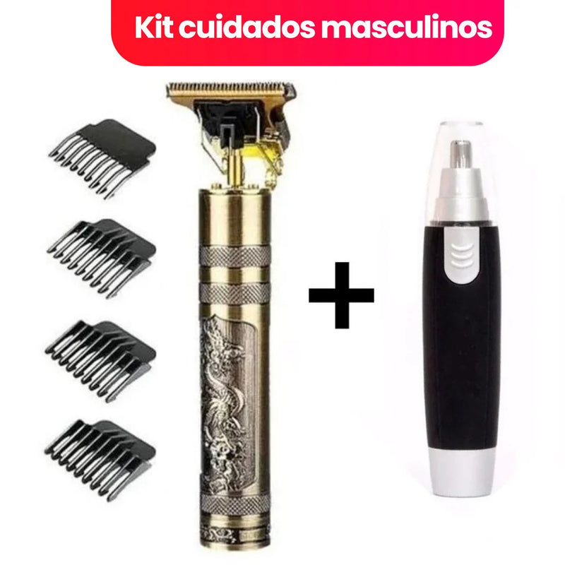 Kit Barbeador/Aparador de pelos + Máquina de cortar cabelo