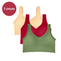 3 Peças de Sutiã esportivo feminino