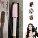 Mini escova pente alisadora de Cabelo