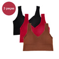 3 Peças de Sutiã esportivo feminino