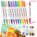 Kit de Canetas Marcadoras Acrílicas — Ponta Dupla