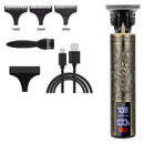 Máquina de Cortar Cabelo e Barba T9 USB LED