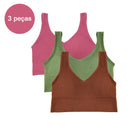 3 Peças de Sutiã esportivo feminino