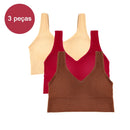 3 Peças de Sutiã esportivo feminino