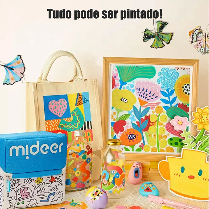 Kit de Canetas Marcadoras Acrílicas — Ponta Dupla